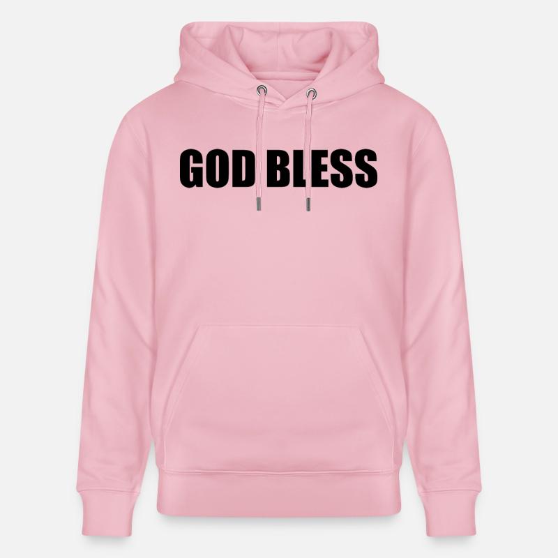 God bless - Sweat à capuche bio CRUISER Stanley/Stella Unisexe - rose pâle