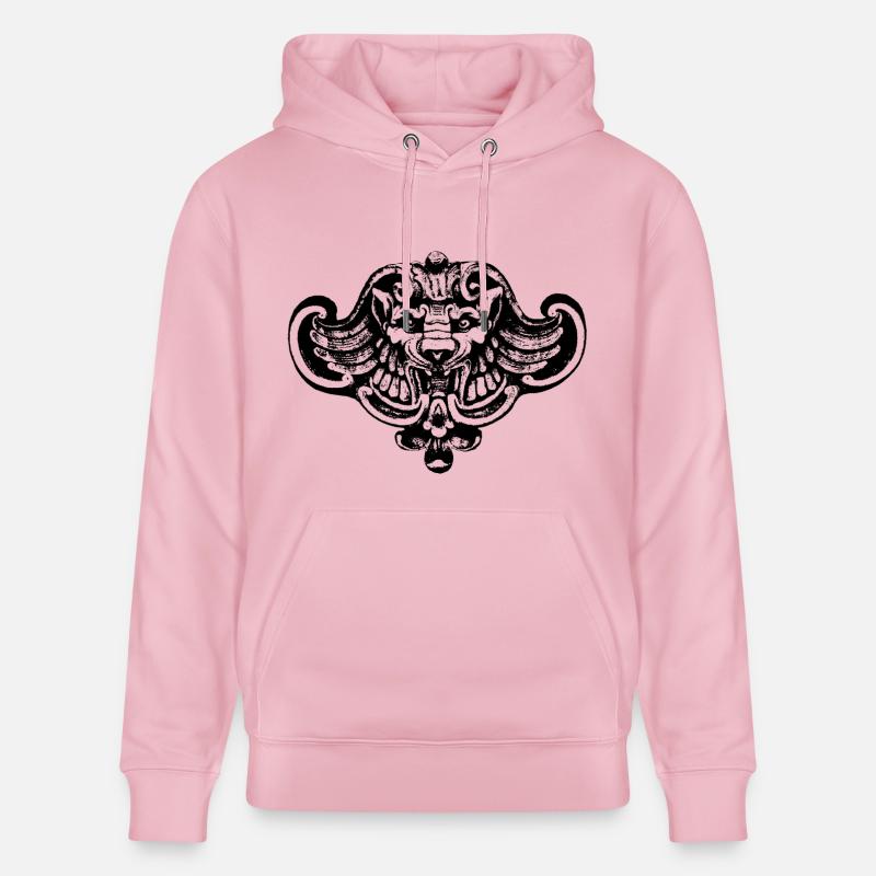 Geflügelter Löwe oder Wolf / Chimäre - Stanley/Stella Unisex Bio-Hoodie CRUISER  - Hellrosa