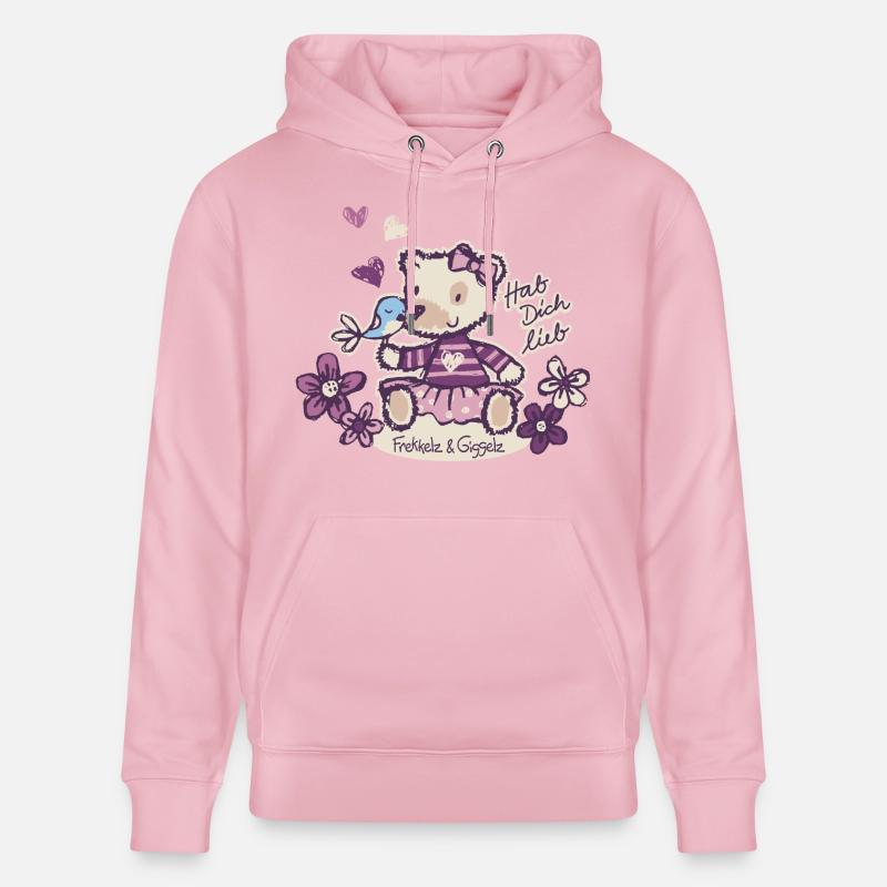 Je t’aime, mon ami - Sweat à capuche bio CRUISER Stanley/Stella Unisexe - rose pâle
