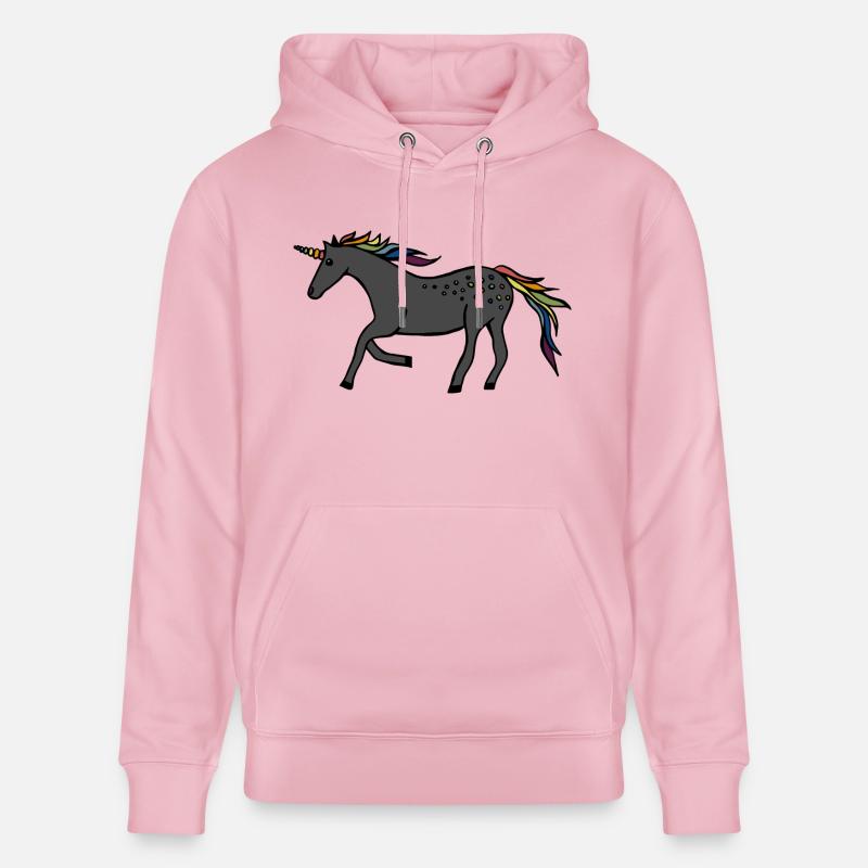 Licorne rapide - Sweat à capuche bio CRUISER Stanley/Stella Unisexe - rose pâle