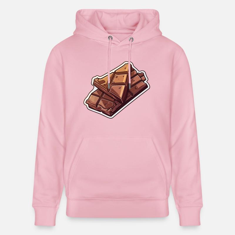 Barre de chocolat - Décadence délicate - Sweat à capuche bio CRUISER Stanley/Stella Unisexe - rose pâle