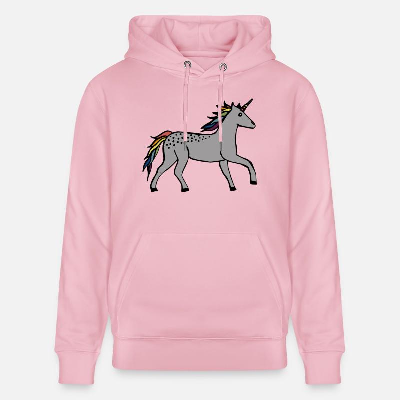 Licorne mignonne - Sweat à capuche bio CRUISER Stanley/Stella Unisexe - rose pâle