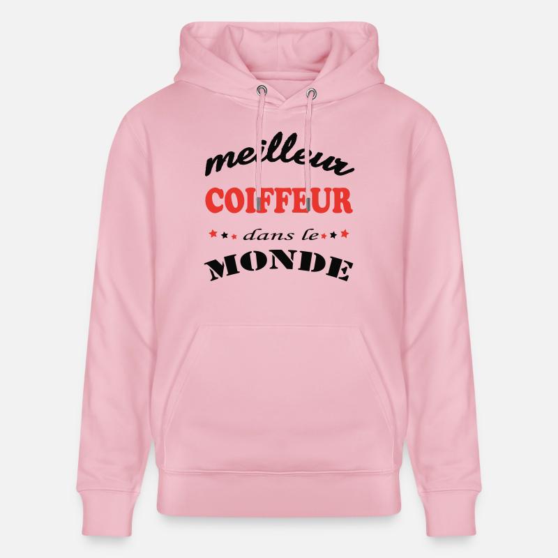 MEILLEUR COIFFEUR DANS LE MONDE - Sweat à capuche bio CRUISER Stanley/Stella Unisexe - rose pâle