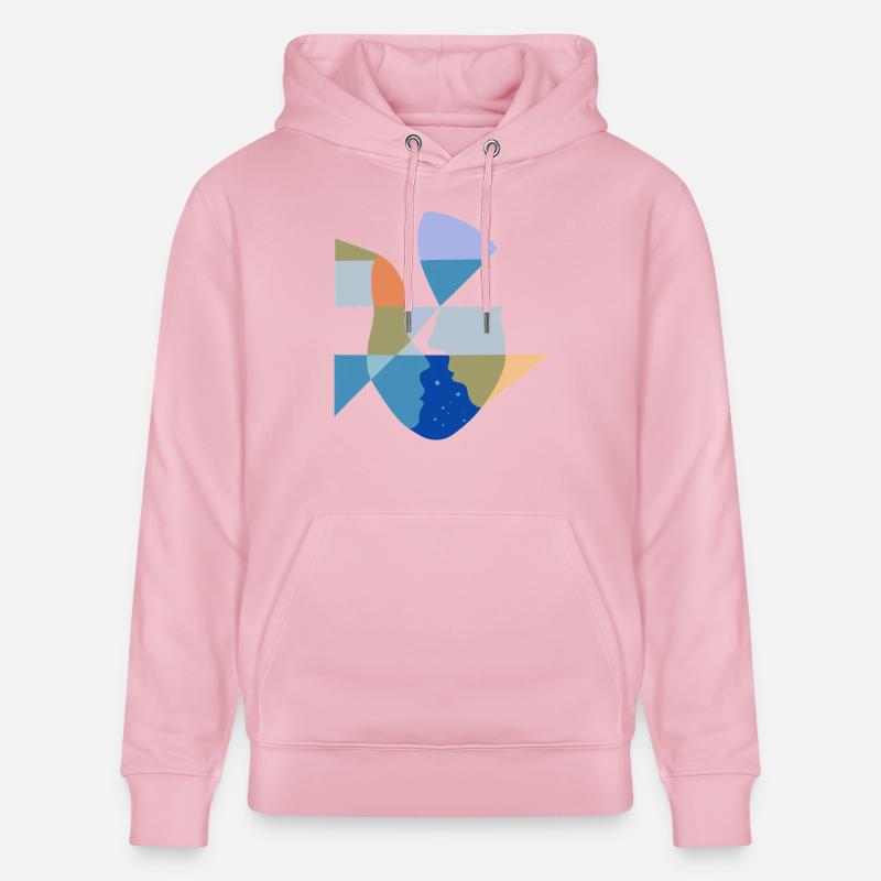Connexion céleste - Sweat à capuche bio CRUISER Stanley/Stella Unisexe - rose pâle