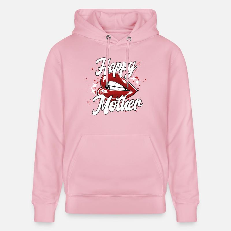 Mère heureuse - Sweat à capuche bio CRUISER Stanley/Stella Unisexe - rose pâle