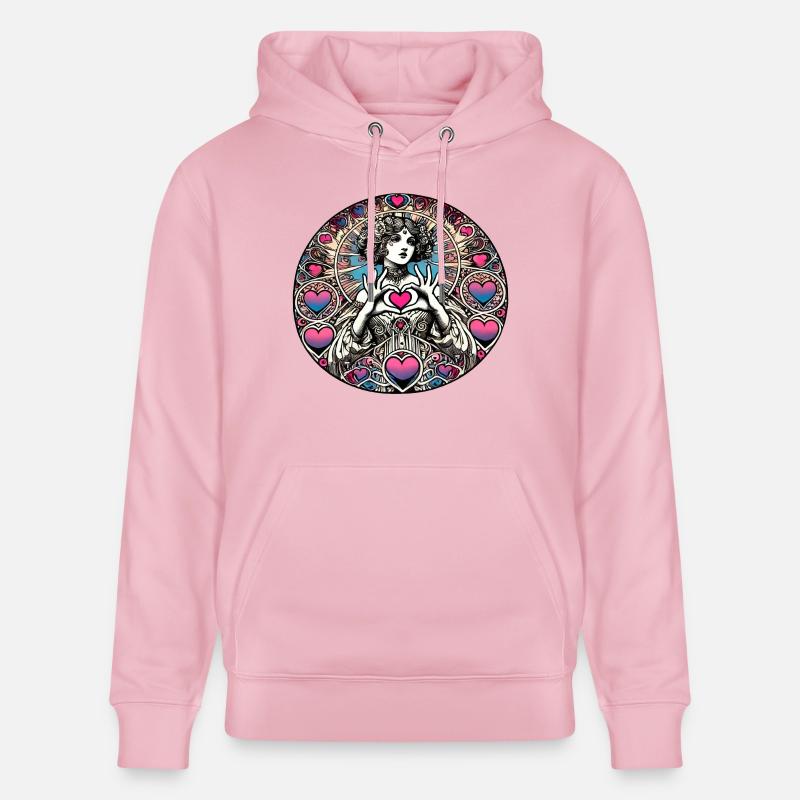 Déesse de la Saint-Valentin - Sweat à capuche bio CRUISER Stanley/Stella Unisexe - rose pâle