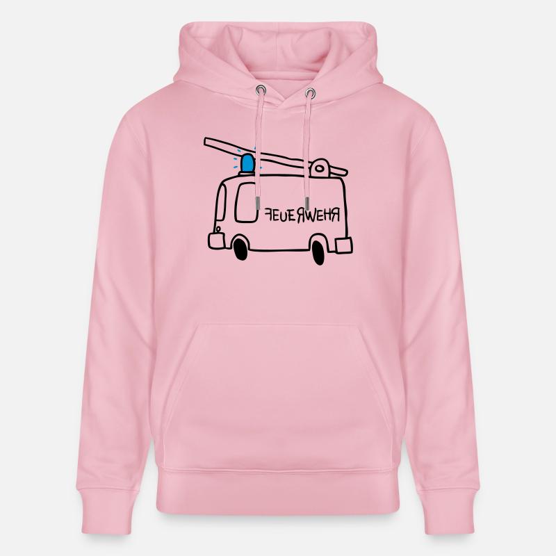 Feu - Sweat à capuche bio CRUISER Stanley/Stella Unisexe - rose pâle