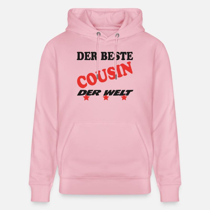DER BESTE COUSIN - Sweat à capuche bio CRUISER Stanley/Stella Unisexe - rose pâle