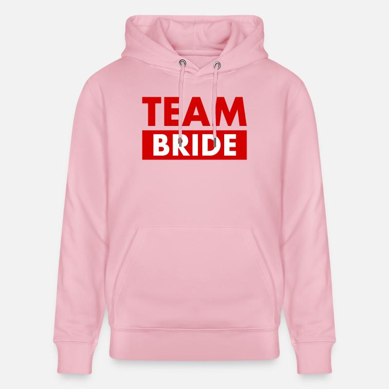 Team bride - Sweat à capuche bio CRUISER Stanley/Stella Unisexe - rose pâle