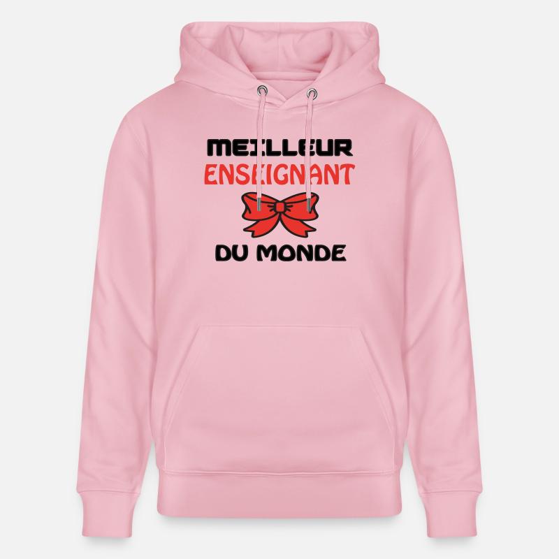 BESTER LEHRER DER WELT - Stanley/Stella Unisex Bio-Hoodie CRUISER  - Hellrosa