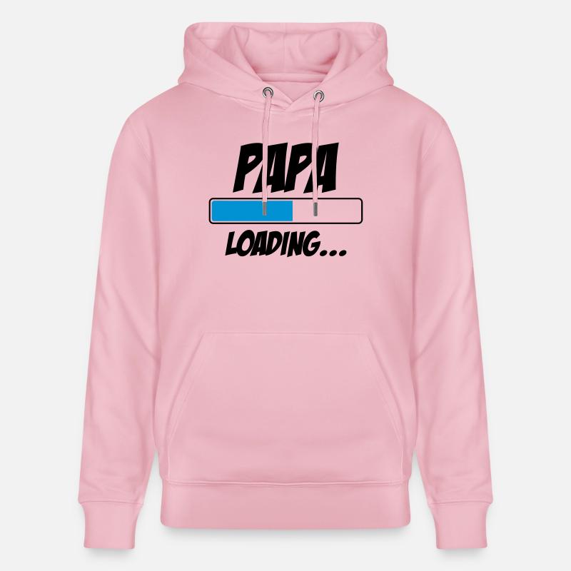 Papa Loading... | Bébé | Naissance | Grossesse - Sweat à capuche bio CRUISER Stanley/Stella Unisexe - rose pâle