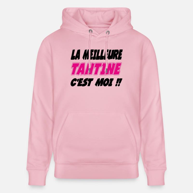 La meilleure TANTINE c'est moi !!! - Sweat à capuche bio CRUISER Stanley/Stella Unisexe - rose pâle