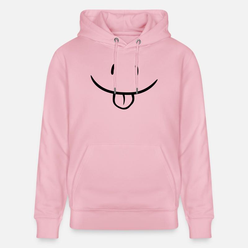 Comic Gesicht Frech - Stanley/Stella Unisex Bio-Hoodie CRUISER  - Hellrosa