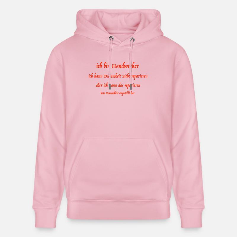 ich bin Handwerker - Stanley/Stella Unisex Bio-Hoodie CRUISER  - Hellrosa