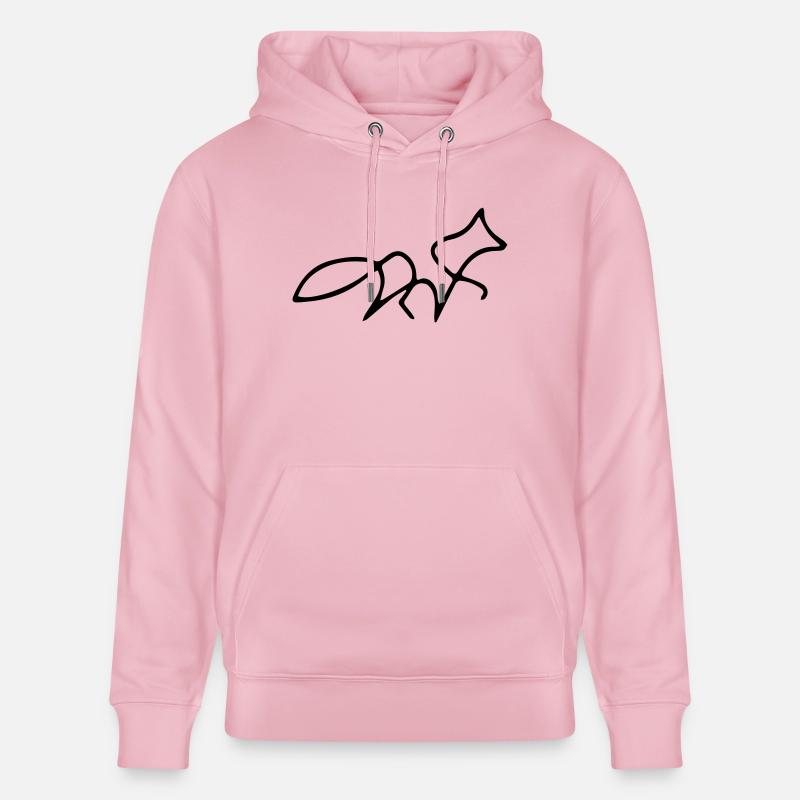 Fox oneline - Stanley/Stella Unisex Bio-Hoodie CRUISER  - Hellrosa