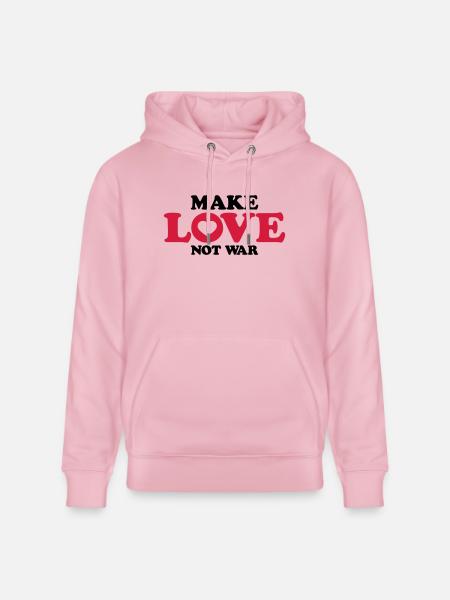 Saying Not War - Stanley/Stella CRUISER Unisex Organic Hoodie - cotton pink