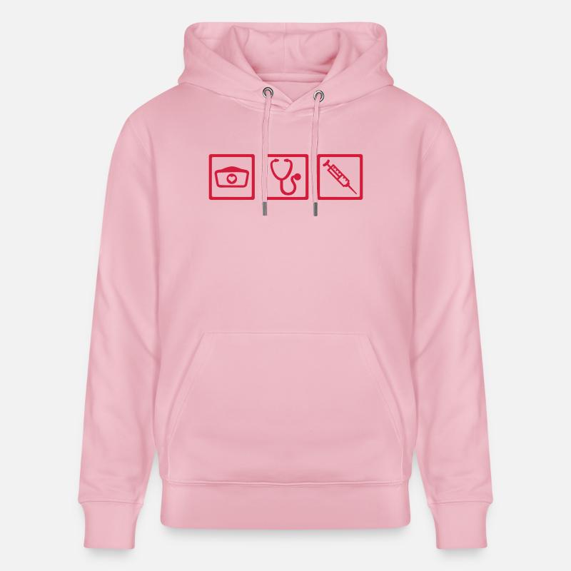 Krankenschwester - Stanley/Stella Unisex Bio-Hoodie CRUISER  - Hellrosa
