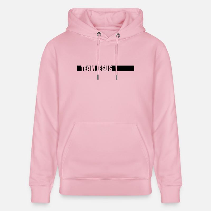 Balken Team Jesus - Stanley/Stella Unisex Bio-Hoodie CRUISER  - Hellrosa