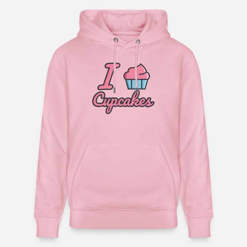 J'adore les petits gâteaux - Sweat à capuche bio CRUISER Stanley/Stella Unisexe - rose pâle