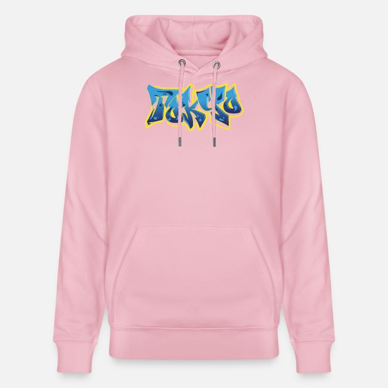 Cool Graffiti Tokyo Blue - Sweat à capuche bio CRUISER Stanley/Stella Unisexe - rose pâle