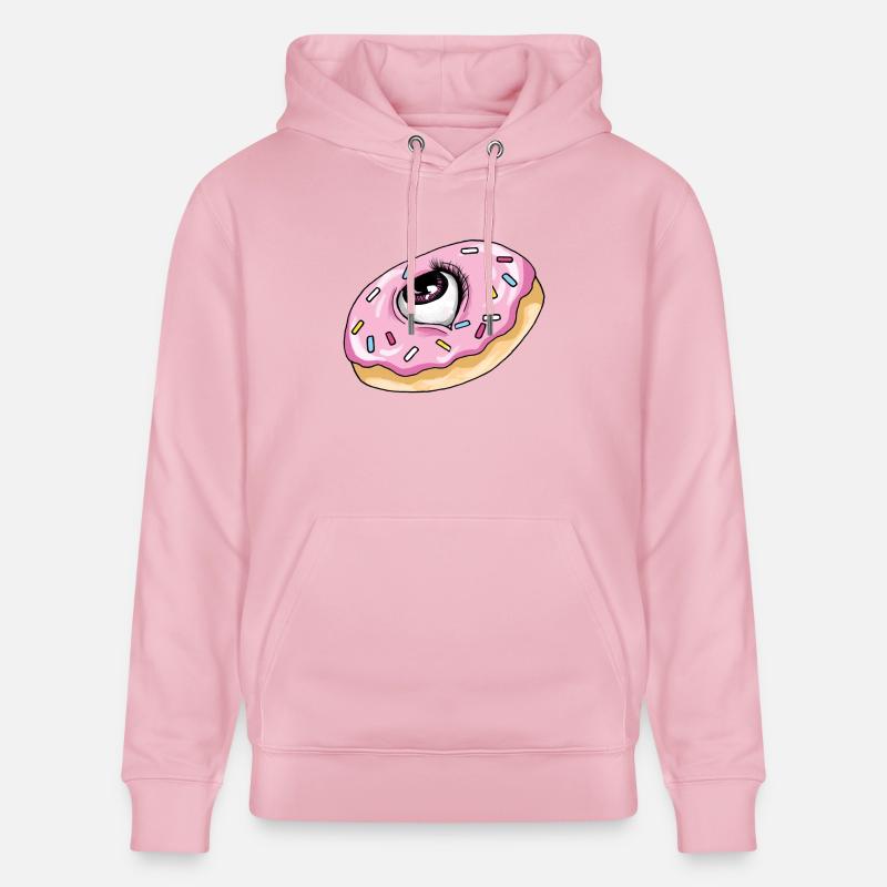 Oeil de beignet - Sweat à capuche bio CRUISER Stanley/Stella Unisexe - rose pâle