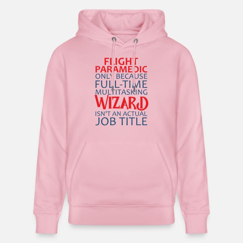 Flight Paramedic Wizard Luftrettung - Stanley/Stella Unisex Bio-Hoodie CRUISER  - Hellrosa