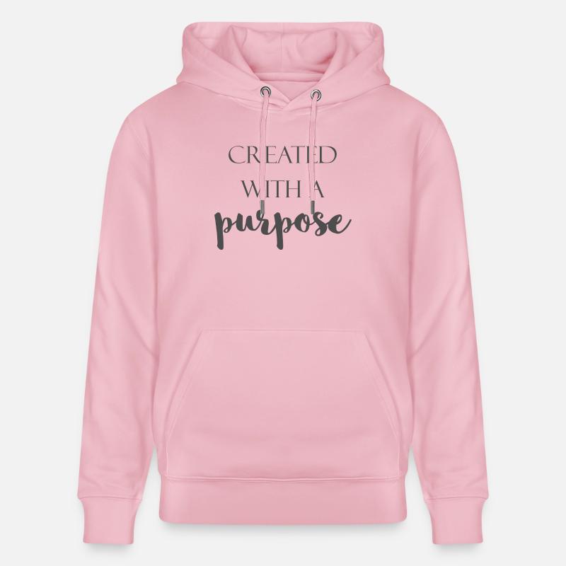 Created with a purpose - Stanley/Stella Unisex Bio-Hoodie CRUISER  - Hellrosa