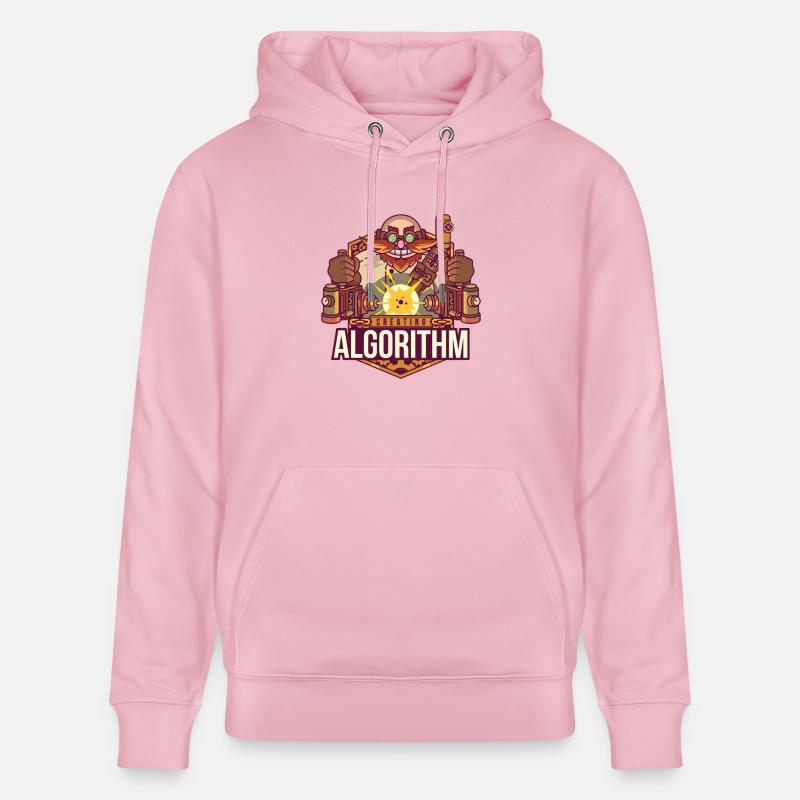 Algorithme logiciel - Sweat à capuche bio CRUISER Stanley/Stella Unisexe - rose pâle