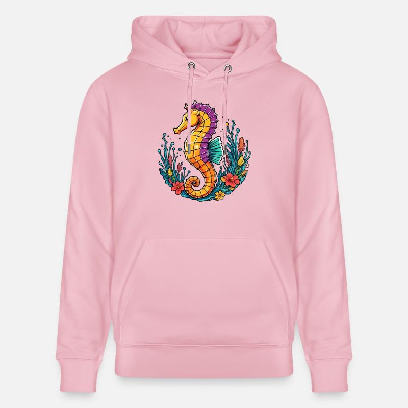 Hippocampe - Sweat à capuche bio CRUISER Stanley/Stella Unisexe - rose pâle