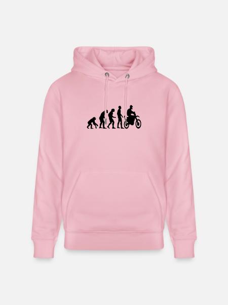 Human Evolution Enduro - Stanley/Stella CRUISER Unisex Organic Hoodie - cotton pink