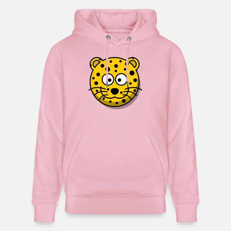 Léopard - Sweat à capuche bio CRUISER Stanley/Stella Unisexe - rose pâle