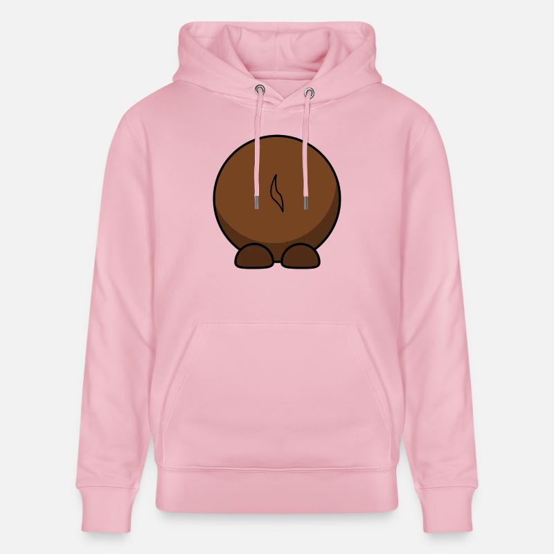 Gnu par derrière. idée cadeau - Sweat à capuche bio CRUISER Stanley/Stella Unisexe - rose pâle