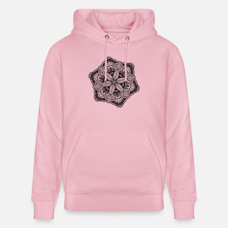 Mandala - Sweat à capuche bio CRUISER Stanley/Stella Unisexe - rose pâle