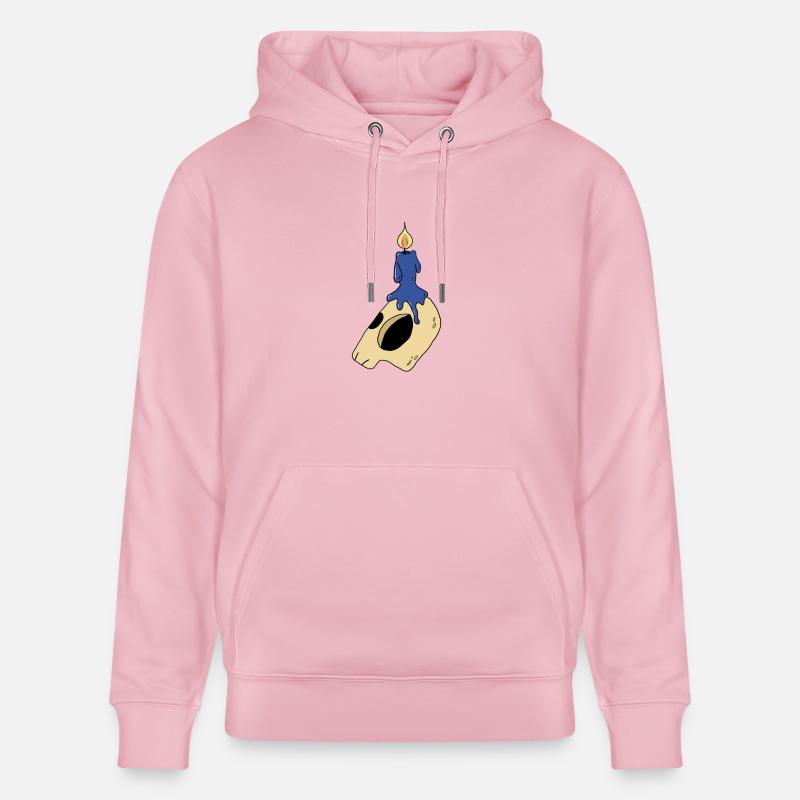 cadeau bougie bougie crâne crâne - Sweat à capuche bio CRUISER Stanley/Stella Unisexe - rose pâle
