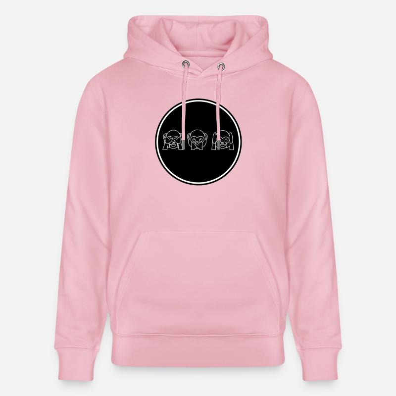 Äffchen - Stanley/Stella Unisex Bio-Hoodie CRUISER  - Hellrosa