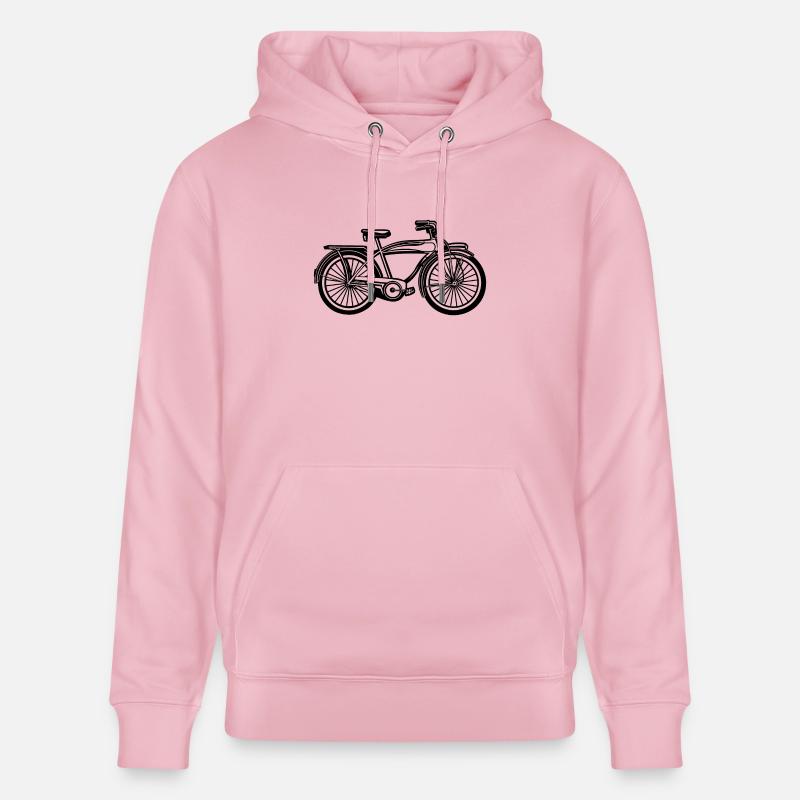 Plage croiseur vélo 01_schwarz - Sweat à capuche bio CRUISER Stanley/Stella Unisexe - rose pâle