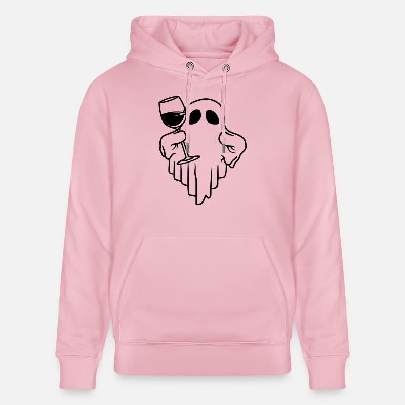 Comic Wine Drinking Spirit - Sweat à capuche bio CRUISER Stanley/Stella Unisexe - rose pâle