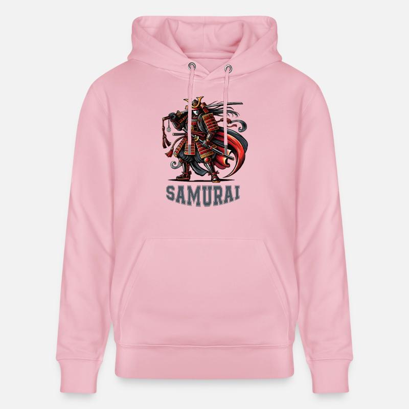 Bande dessinée de samouraï - Sweat à capuche bio CRUISER Stanley/Stella Unisexe - rose pâle