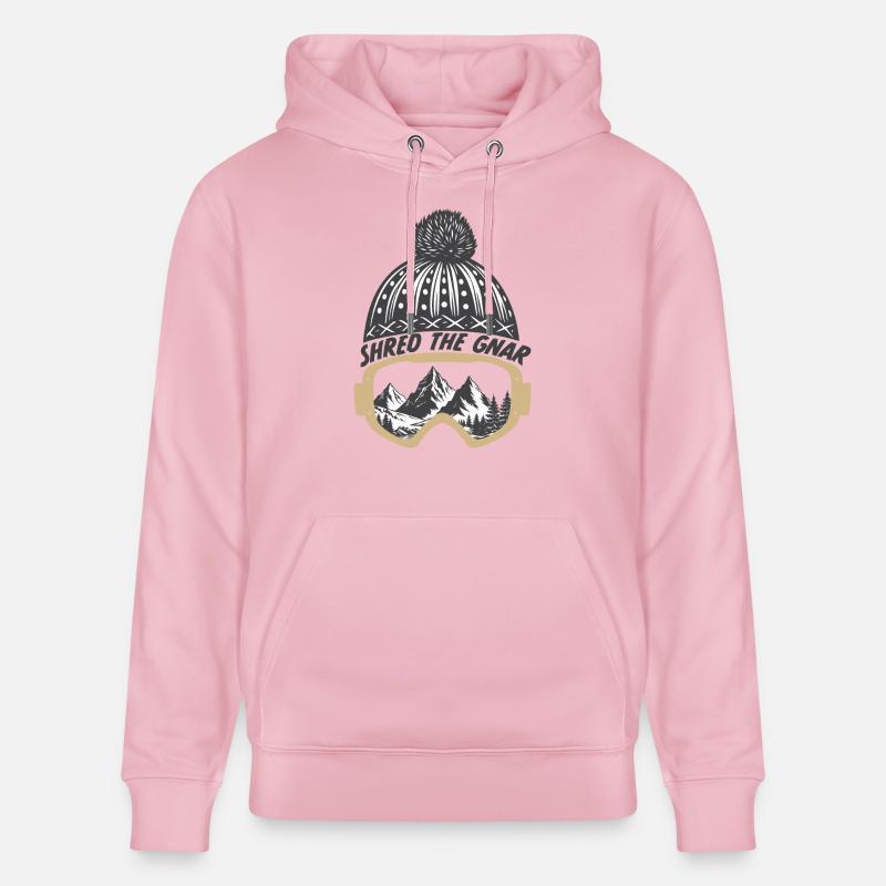 Déchiquetez le Gnar - Sweat à capuche bio CRUISER Stanley/Stella Unisexe - rose pâle