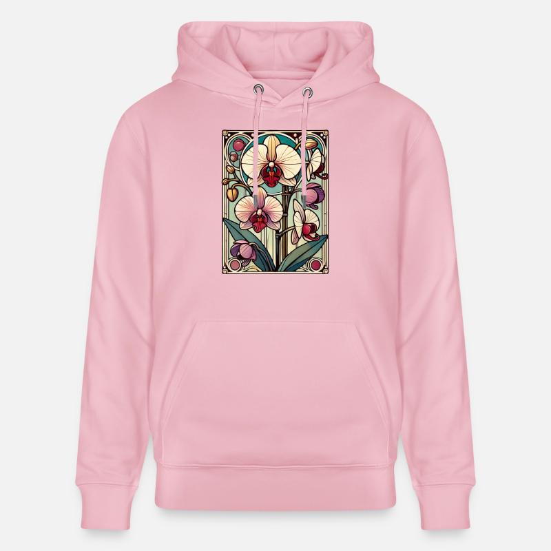 Orchidée de classe teintée - Sweat à capuche bio CRUISER Stanley/Stella Unisexe - rose pâle