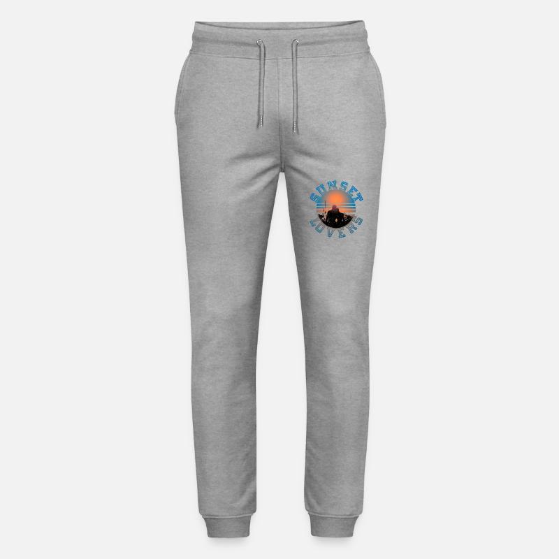 Coucher de soleil 2 - Pantalon de jogging bio MOVER Stanley/Stella unisexe - gris chiné
