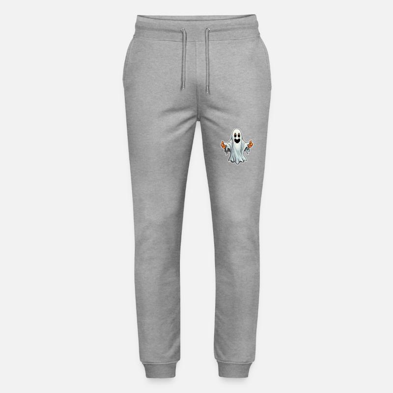 Gespenst Halloween - Stanley/Stella Unisex Bio Jogginghose Mover  - Grau meliert