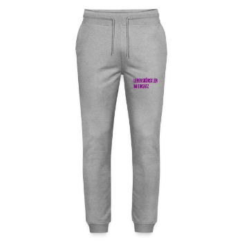 Lebenskünstler im Einsatz - Stanley/Stella Unisex Bio Jogginghose Mover  - Grau meliert - Vorne - Marisol (170cm) & Nik (191cm)