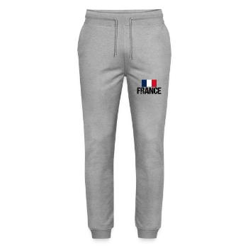 Franzosen Französisch Frankreich - Stanley/Stella Unisex Bio Jogginghose Mover  - Grau meliert - Vorne - Marisol (170cm) & Nik (191cm)