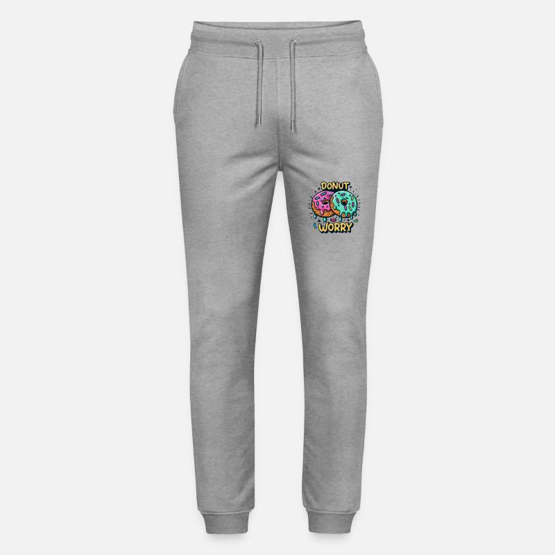 Donut worry - Stanley/Stella Unisex Bio Jogginghose Mover  - Grau meliert