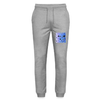 Space, Astronaut, Space, Space - Stanley/Stella Mover Unisex Organic Jogging Trousers - heather grey - Front - Marisol (170cm) & Nik (191cm)