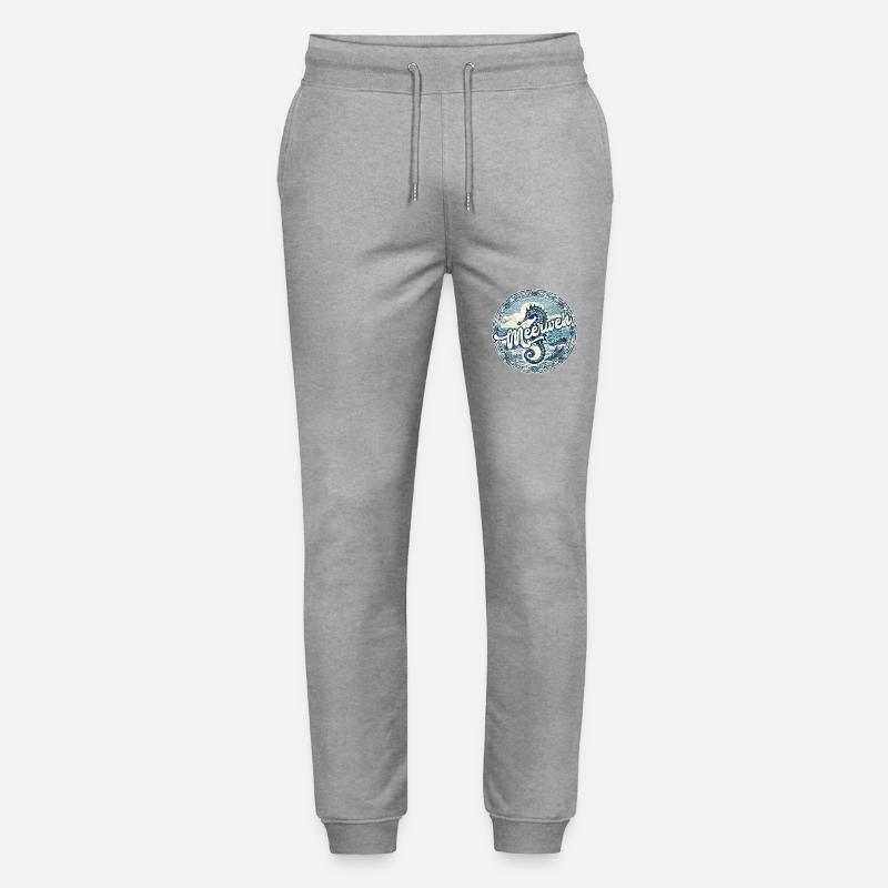 Meerweh Seepferdchen - Stanley/Stella Unisex Bio Jogginghose Mover - Grau meliert