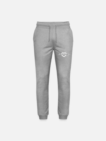 Married Wedding Heart - Stanley/Stella Mover Unisex Organic Jogging Trousers - heather grey