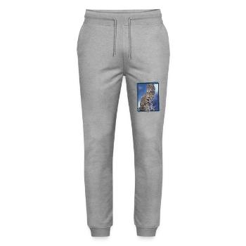 Lynx - Pantalon de jogging bio MOVER Stanley/Stella unisexe - gris chiné - Devant - Marisol (170cm) & Nik (191cm)