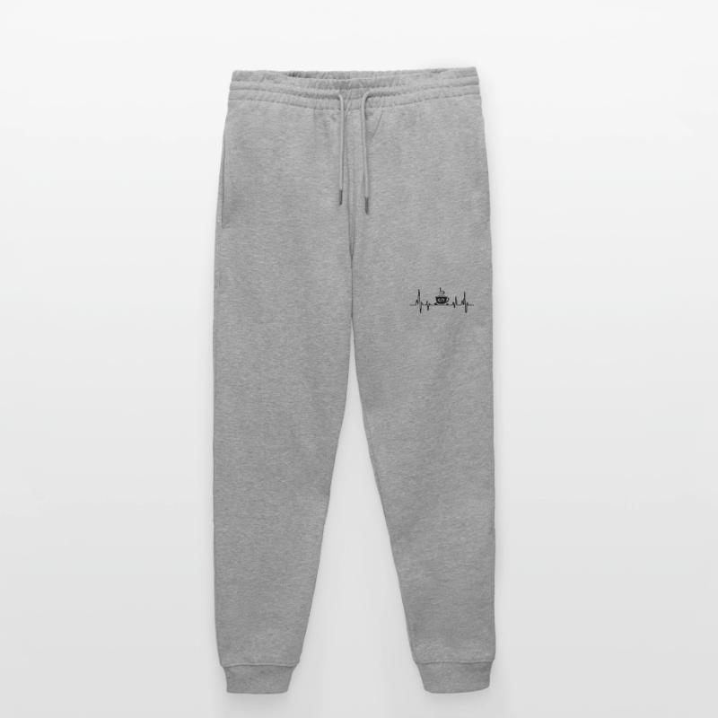 Kaffee-Codierung Heartbeat Coder Entwickler Nerd Coffe Stanley/Stella Unisex Bio Jogginghose Mover 